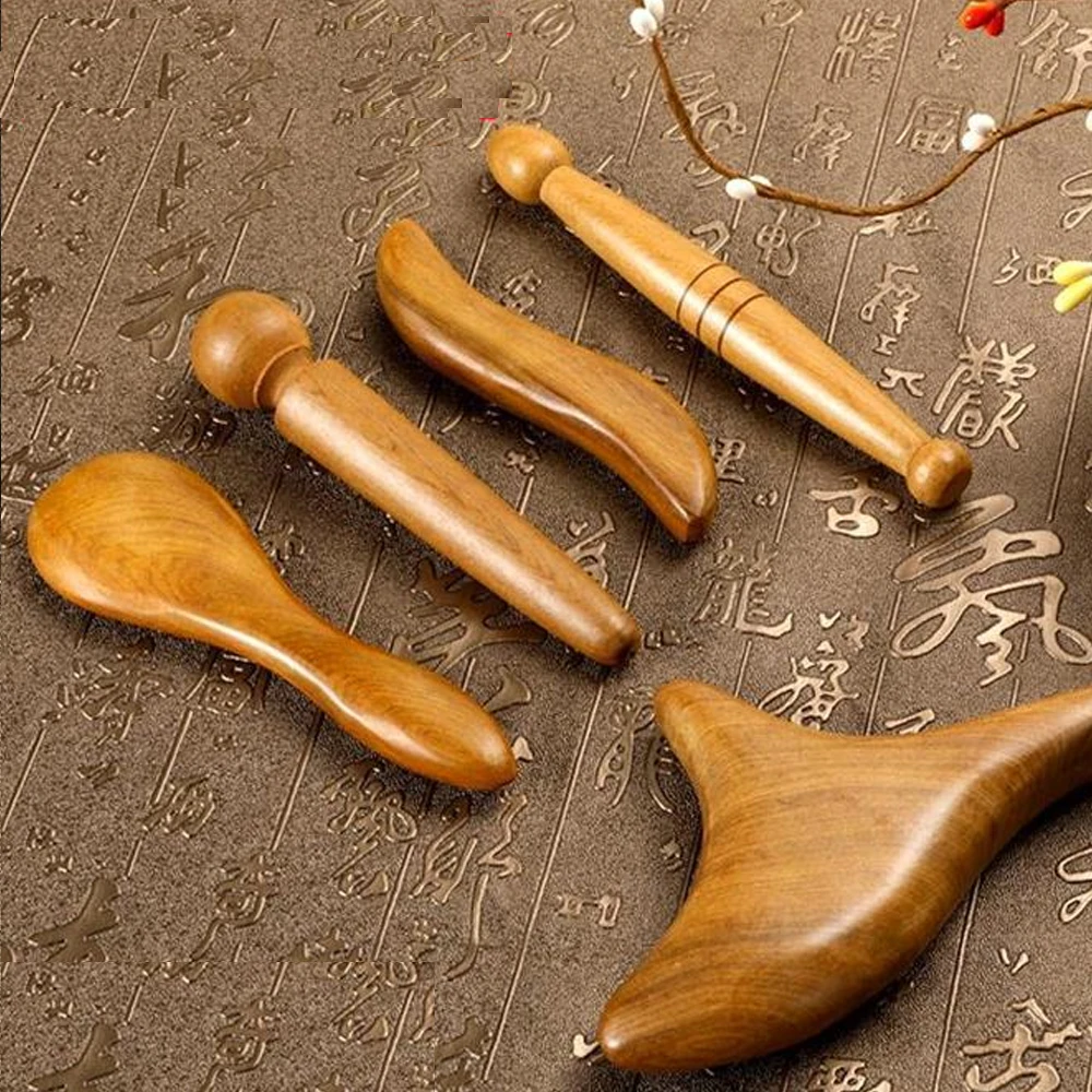1Unit Wooden Foot Massager Plantar Gua Sha Plate Wood Scraper for Neck Back Body Guasha Meridian Massage Relaxation Health Care