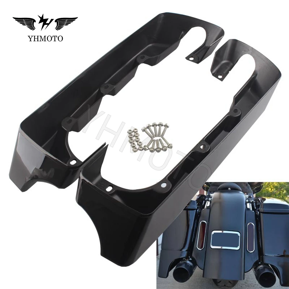 For Harley Touring Electra Road Glide Classic CVO FLHTCSE Motorcycle Accessories Saddlebag Box Stretched Saddle Bag Extensions