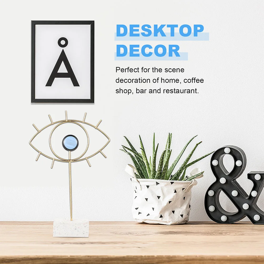 

Metal Evil Decoration Exquisite Nordic Household Tabletop Decor Desktop naments Home Office Tabletop Crafts Stable Base