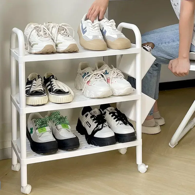 

Removable Shoe Rack Home Living Room Simple Small Shoe Cabinet Bedroom Desk Under Stationery Paper Towel Debris Storage Rack