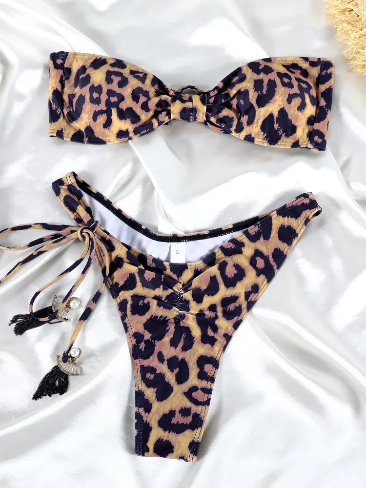 

Bikini Set Leopard Swimsuit Women Bikinis Print Swimwear Summer Bathing Suit Micro Thong Two Piece Biquini Beach Wear