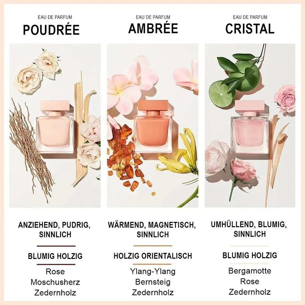 Women Perfume Long Lasting Woody Floral Eau De Parfum Pure Musk Extract Women's Everyday Essential Perfumes Gift