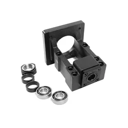 HM15-80 HM15-86 Steel Stepping Servo Motor Seat Screw Support Bearing Fixed Integrated Bracket For NEMA32 NEMA34 SFU2005 2010