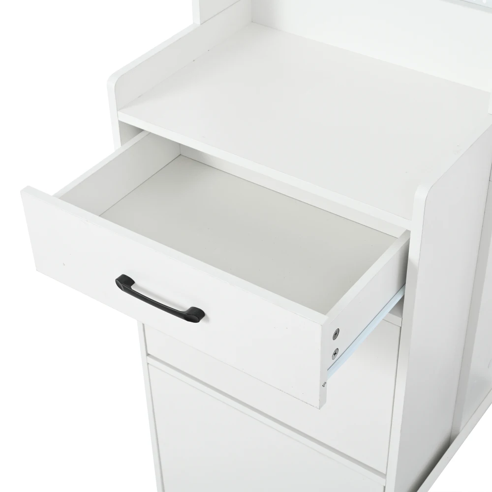 Boden-Kleiderständer, Kleiderständer, Kleiderständer, Bücherregal, 7-in-1-Kleiderständer mit Schuhbank, freistehend, Kleiderständer – Detail 23