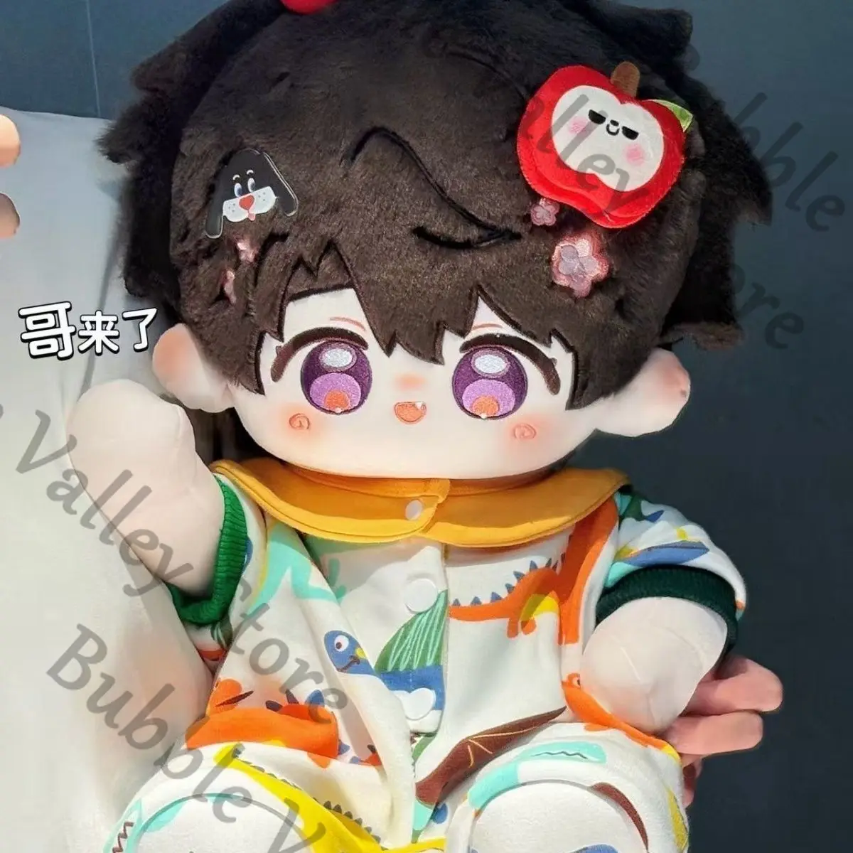 

Anime Love and Deepspace Caleb Sylus Xavier Zayne Rafayel Cosplay Cartoon Sitting Position Fluffy Maumet Puppet Throw Pillow