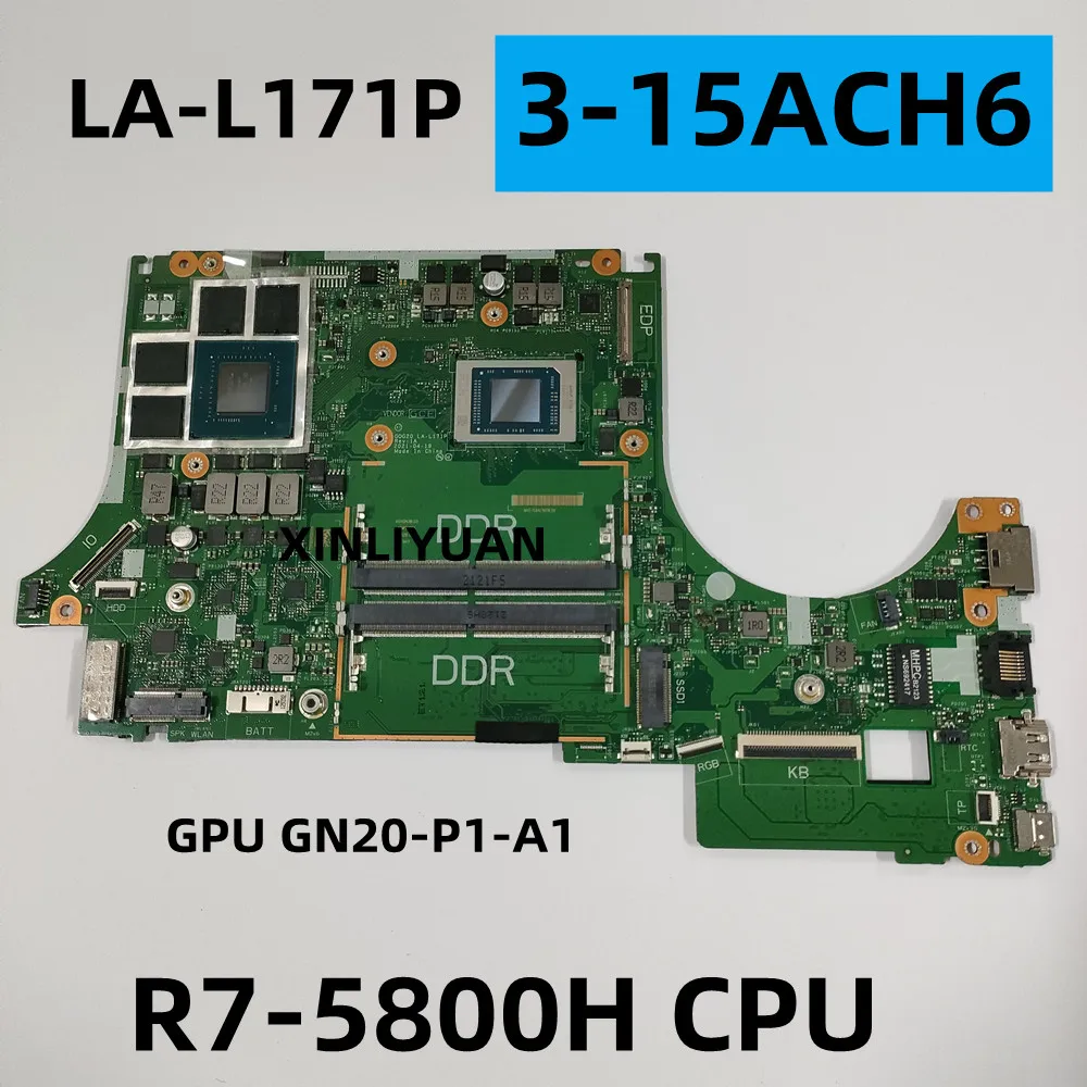 

Материнская плата для ноутбука Lenovo IdeaPad Gaming 3-15ACH6, LA-L171P CPU, GPU: RTX3050TI R7-5800H Test OK 100%