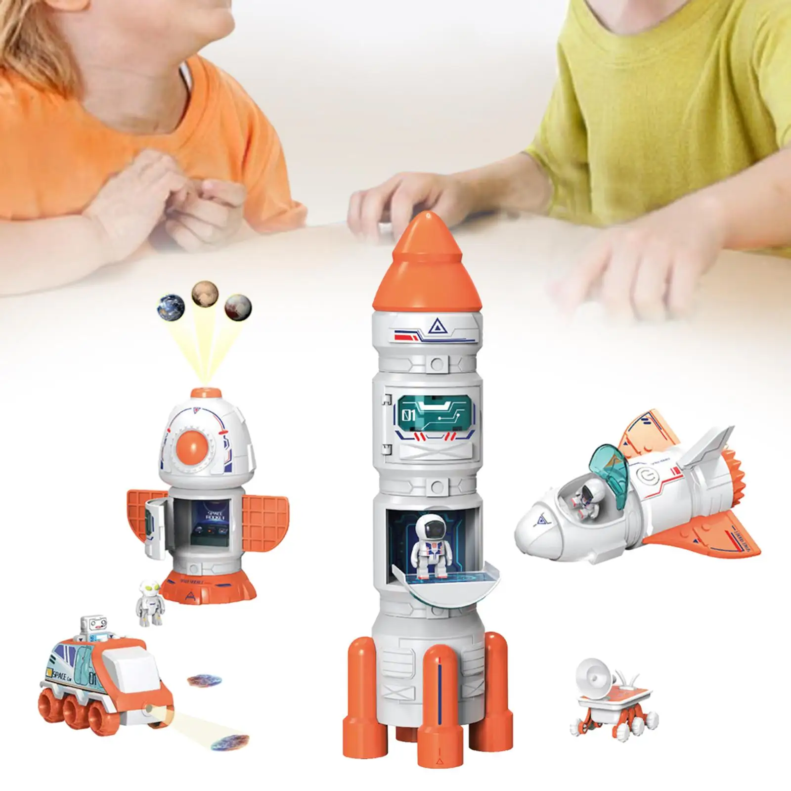 Space Shuttle Rocket Toys Role Playing Kids Science Educational Toys for Boy Kids 3-7 Years Old Preschool Birthday Gifts