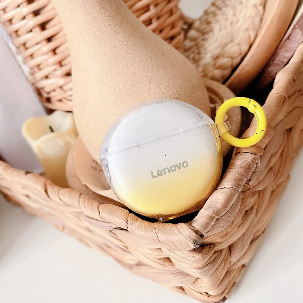 Прозрачный мягкий чехол для наушников Lenovo HT38, чехол для наушников, защитная коробка для Lenovo HT 38, чехол с крючком