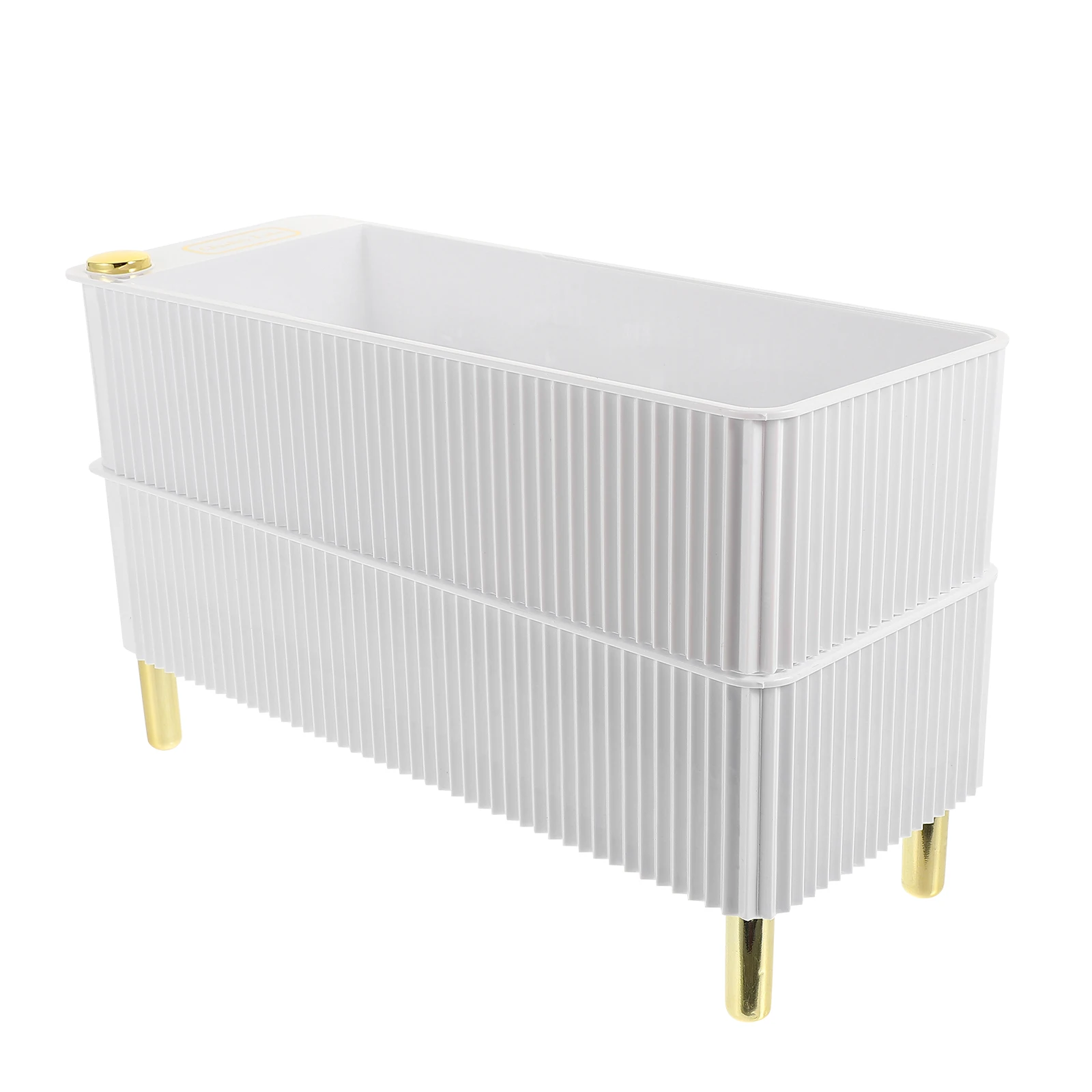 

Large Capacity Organizer Storage Box for Refrigerator Plastic Tray Holder Anti-Collision Grooves Durable PET Material Household