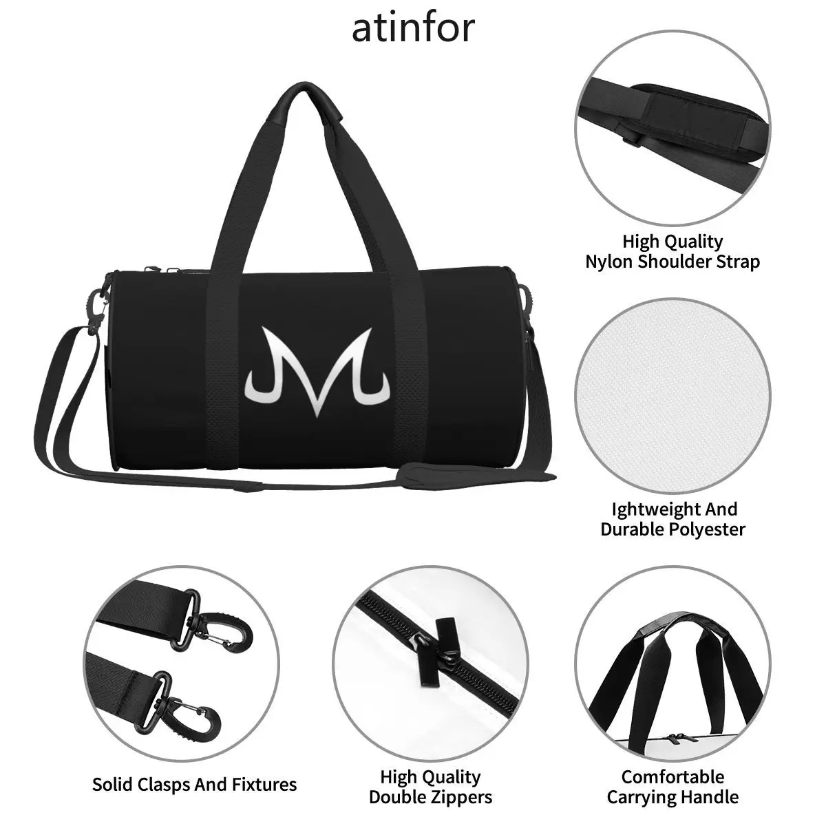 M Gym Bag Managa Cool กระเป๋าเดินทางกันน้ําอุปกรณ์เสริมการฝึกอบรมกระเป๋าถือที่กําหนดเองกระเป๋าฟิตเนสสําหรับชายหญิง