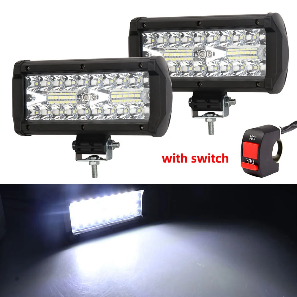 2pcs Led motorcycle Retrofitting lights LED bar Headlamps Driving lights Fog lamp flashlight Signal light Work lights waterproof