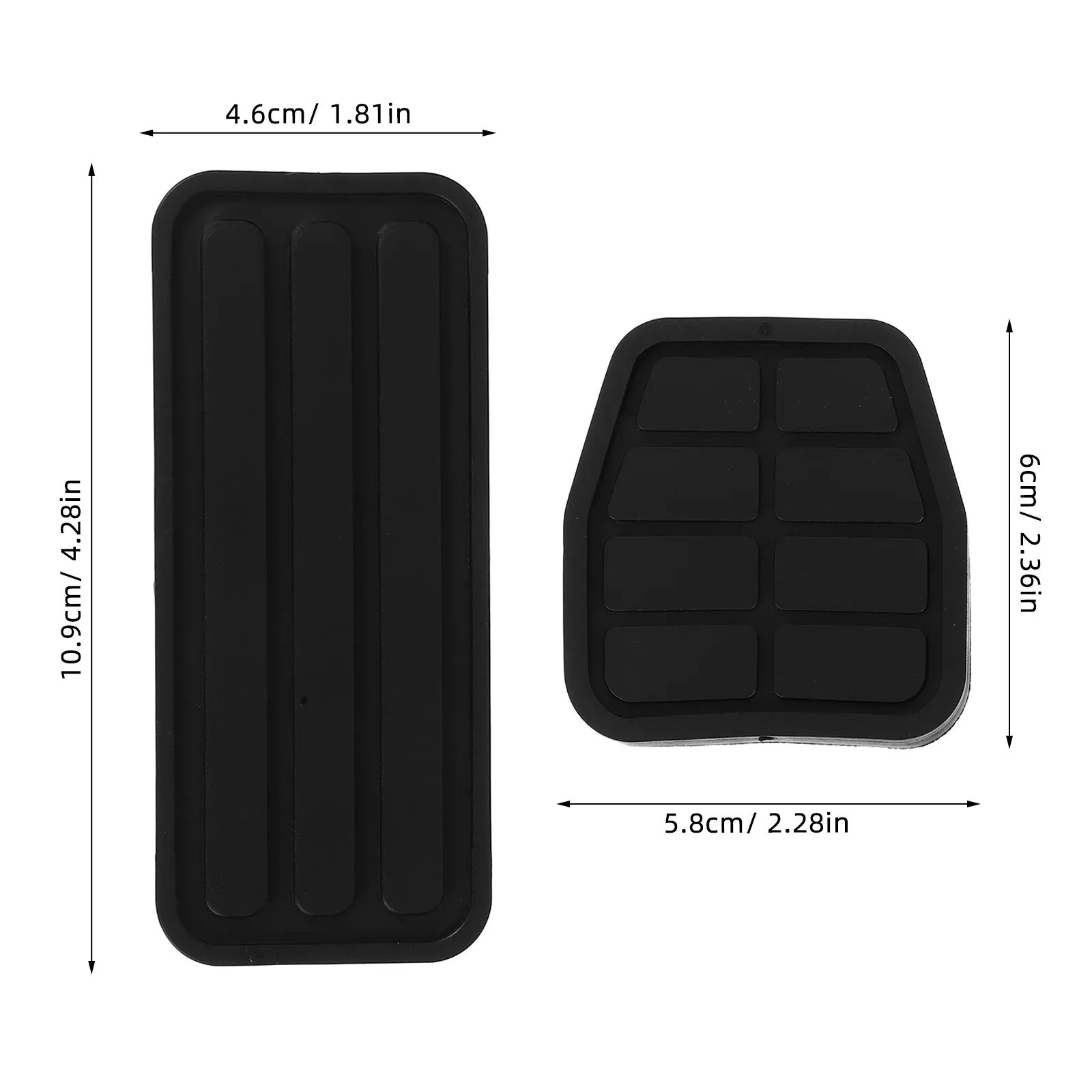 3Pcs Automotive Pedal Covers Anti-Skid Accelerator Brake Clutch Pads Improve Driving Stability Comfort Car Interior