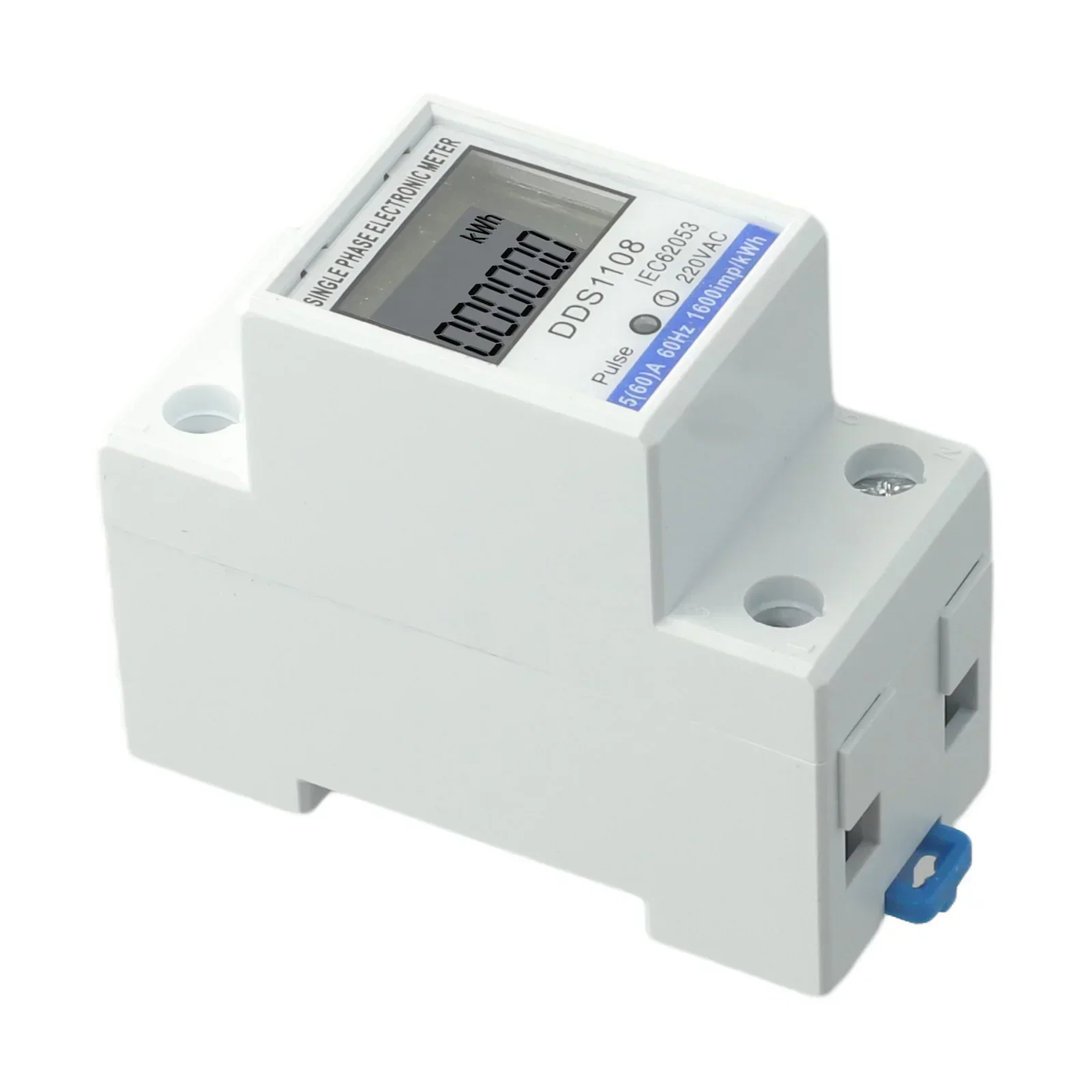 LCD Single Phase Electric Energy Meter KWH AC Digital WattHour Meter 220V 60A Convenient Power Measurement Stable Performance