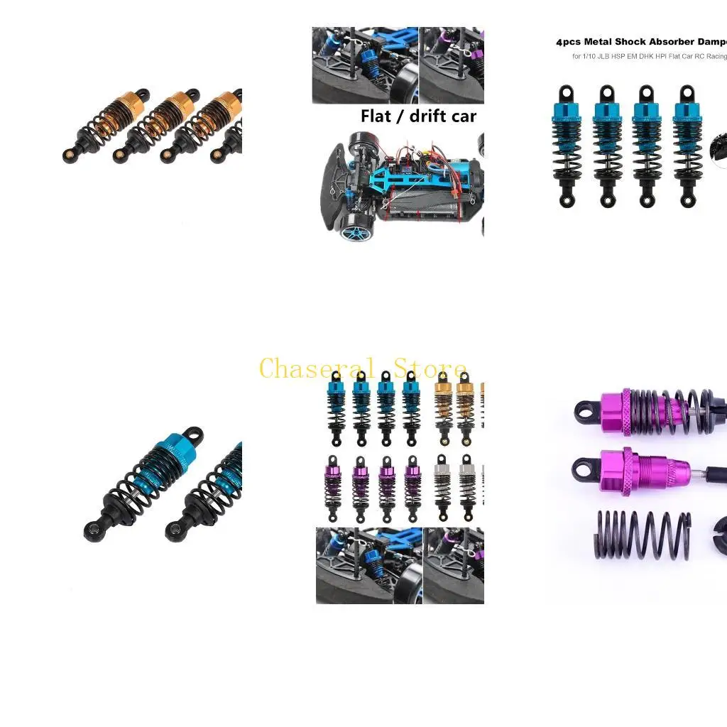 

E7CE Металлические амортизаторы 60 мм для 1:10 HSP-Redcat HPI Flat Car 4 шт.