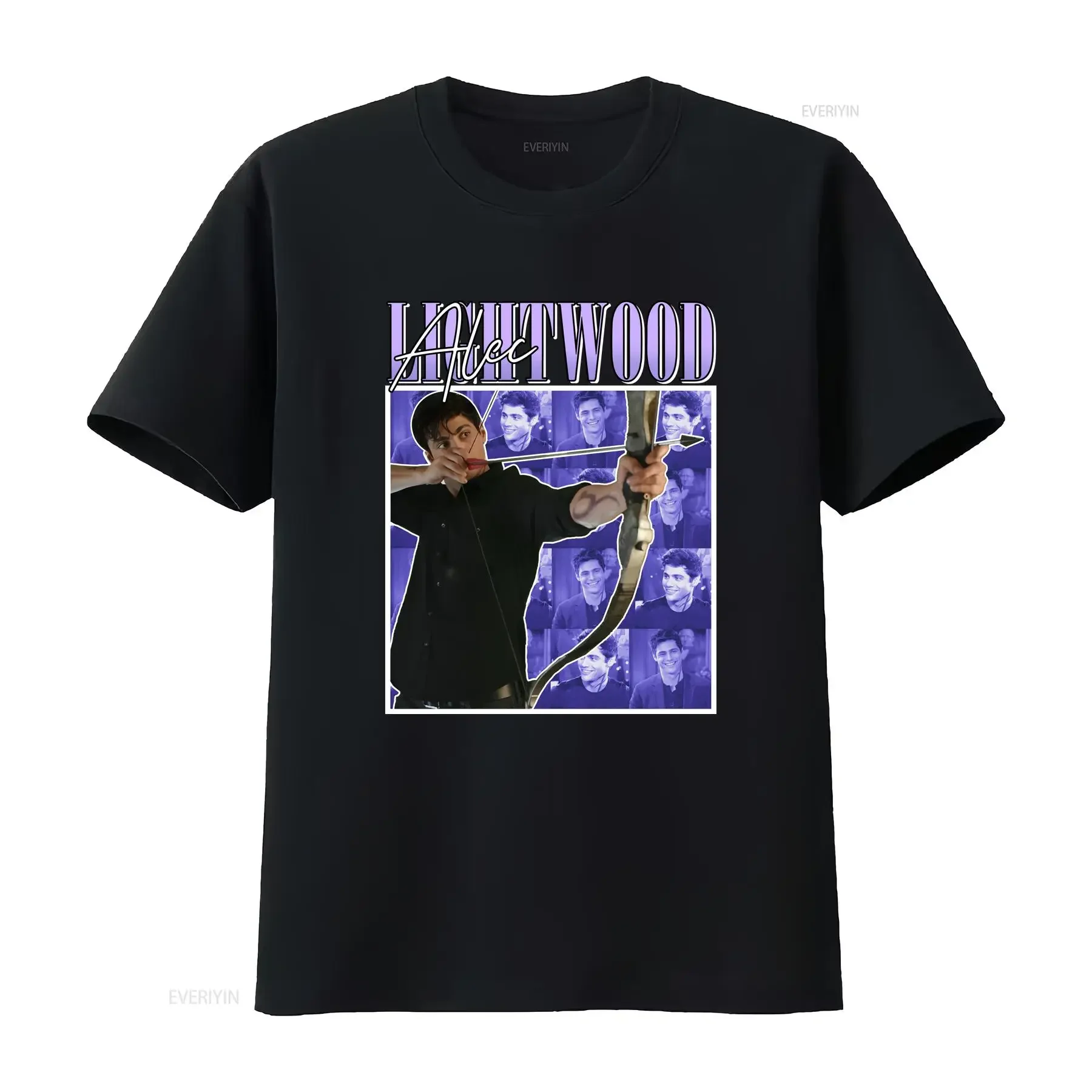 Alec Lightwood 90 s Vintage T Shirt long or short sleeves vintage Washed fashion Stylish Versatile Breathable Comfortable