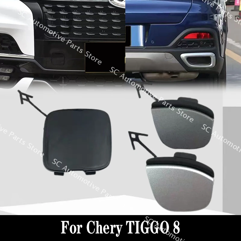

Front Rear Bumper Tow Hook Eye Cover Trim Cap For Chery TIGGO 8 2018-2020 Trailer Cover Cap Towing Eye Cap
