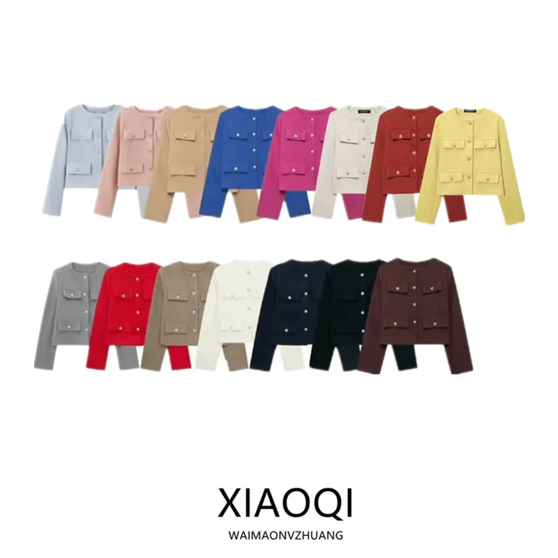 

2023 Autumn New Women's Faion ort Sle Notch Lapel Coat Versatile Length Suit Jaet Straight Cut Regular Thin