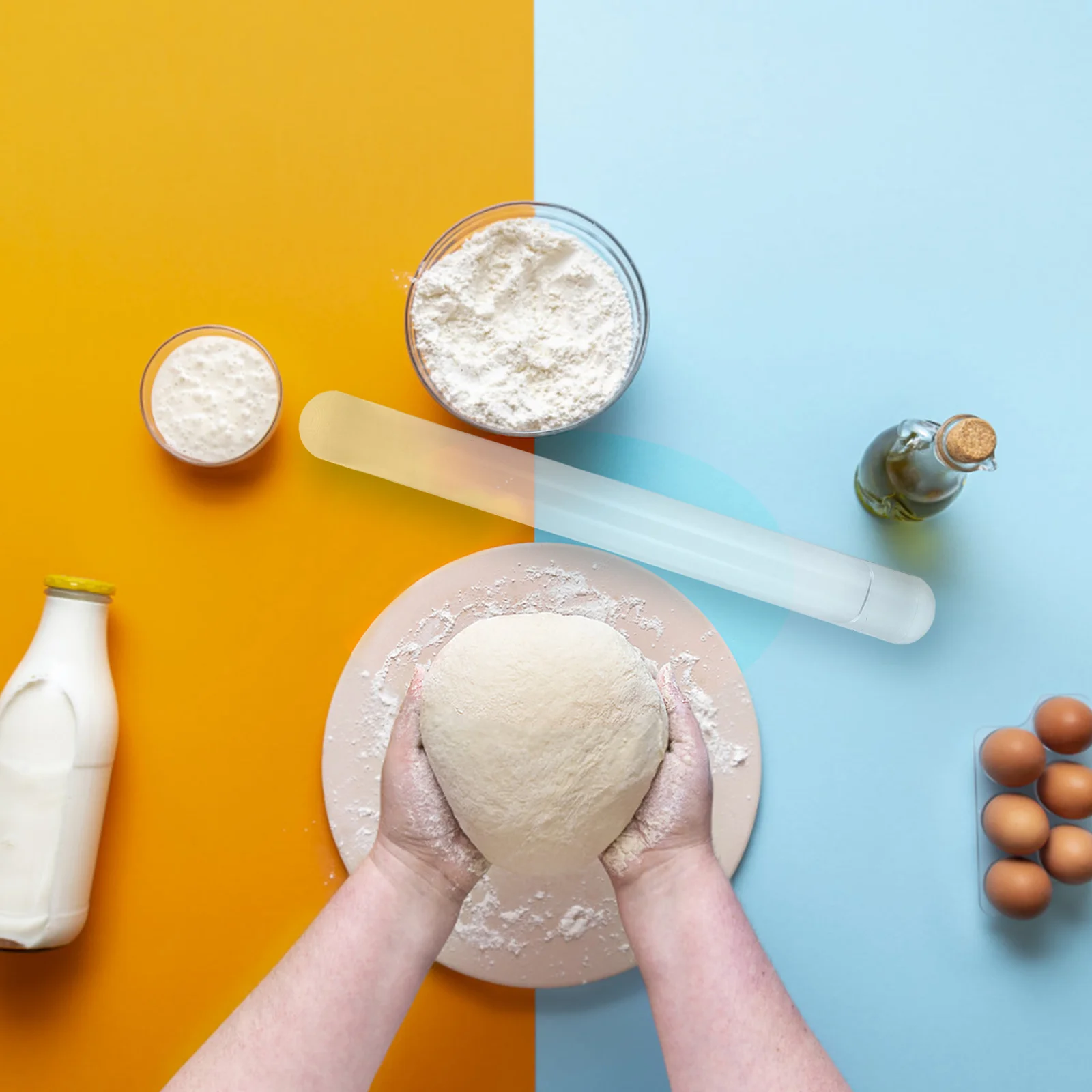 

Clear Acrylic Rolling Pin Transparent Shaping Tool For Baking Crafting Diy Polymer Clay Roller Smooth Round Bar