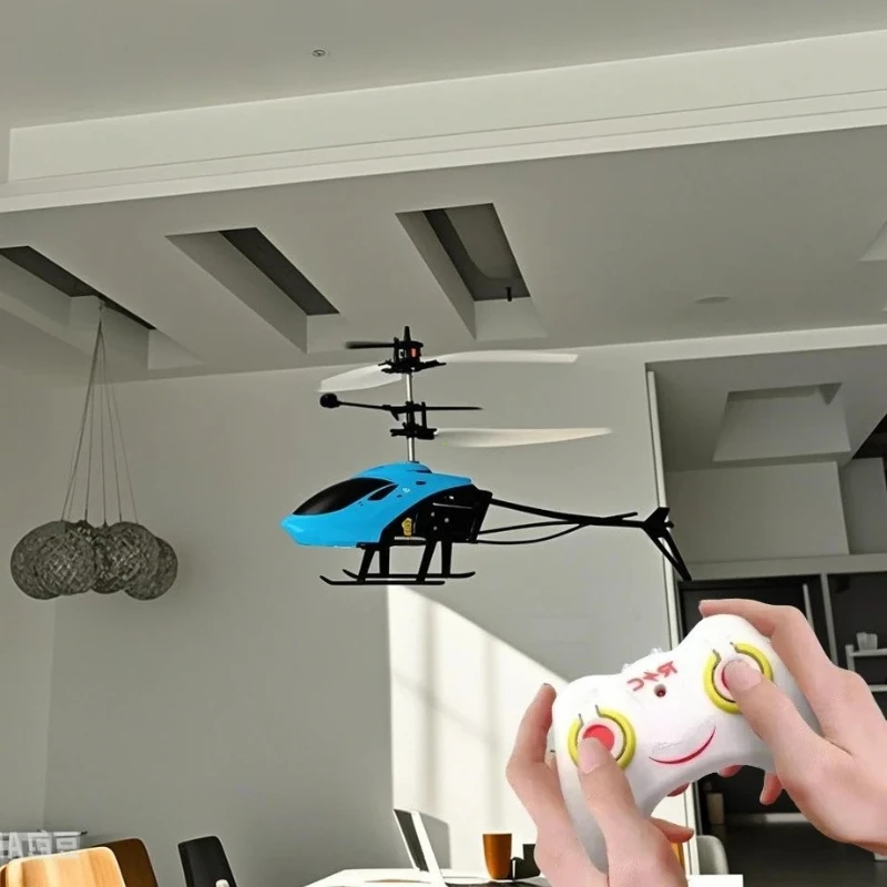 طائرة بدون طيار صغيرة RC قابلة لإعادة الشحن بدون جهاز تحكم عن بعد طائرات هليكوبتر RC ألعاب طائرة بدون طيار تحريض آمنة مقاومة للسقوط ألعاب طائرة Rc #1