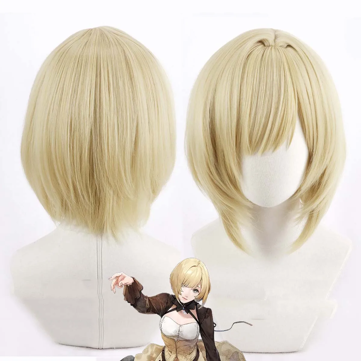 Perruque synthétique résistante à la chaleur pour femmes, perruque de Cosplay Game Virche Evermore ErroR Salvation Ceres
