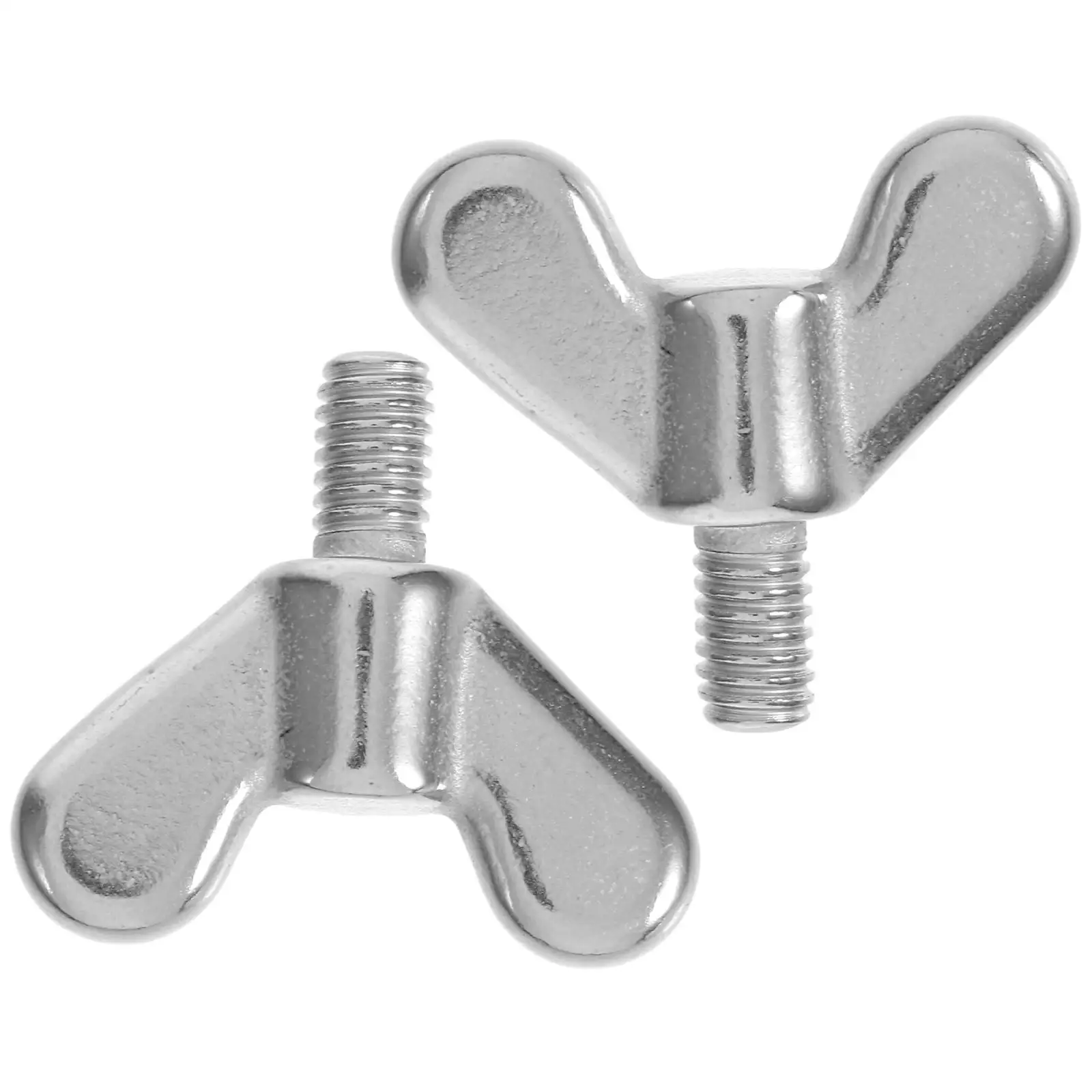 

2 Pcs Flagpole Bolts Butterfly Screws Flat Head Black Countersunk 304 Stainless Steel Flange