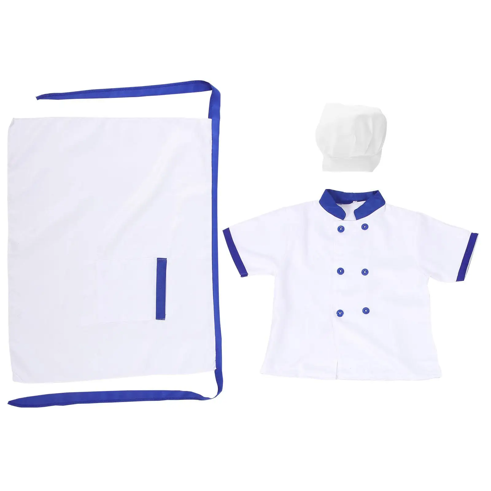 

Children Short Sleeve 120cm Kids Performance Costume Toddler Role Play Apron Comfortable Easy Wear