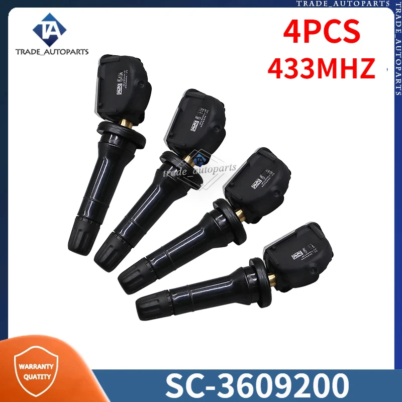 SC-3609200 Tire Pressure Monitor System Sensor 4PCS For BYD qin song tang Atto 3 Han Seal TPMS 433MHZ SC3609200