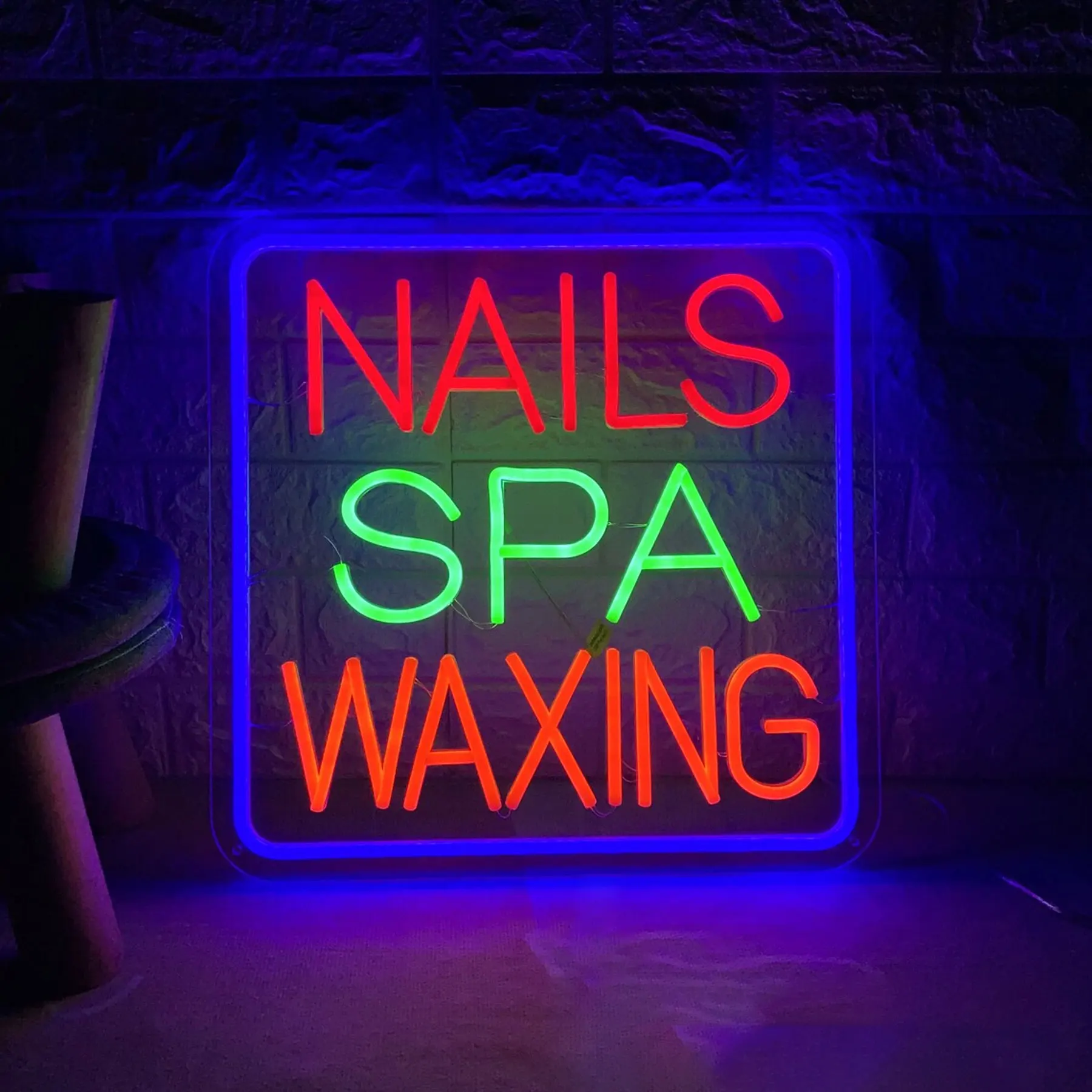 

Nails Spa Waxing Neon Sign Custom Beauty Room Salon Decor Nails Hairs Lashes Bar Wall Welcome Sign