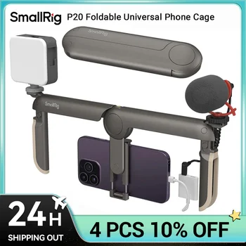 Gaiola de telefone universal dobrável SmallRig P20, suporte de tripé estabilizador de caixa de equipamento de vídeo para smartphone para iPhone 17 Pro /Pro Max Android