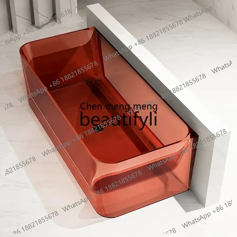 

Transparent bathtub household small apartment against the wall hotel B & B, crystal color LHY26