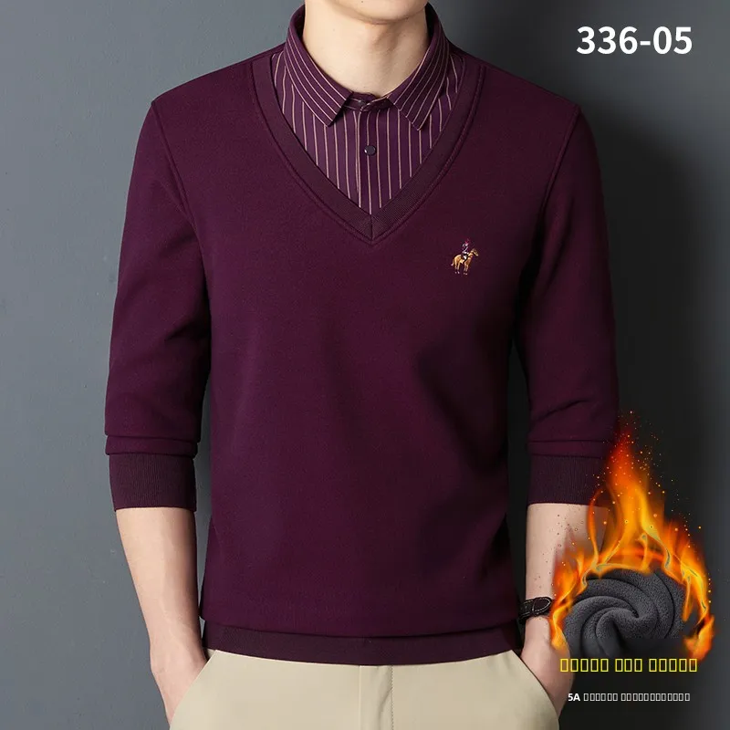 

Теплый вязаный длинный свитер с воротником све irt на подкладке для мужчин, осень-зима, модный городской повседневный хлопковый свитер с воротником-стойкой...