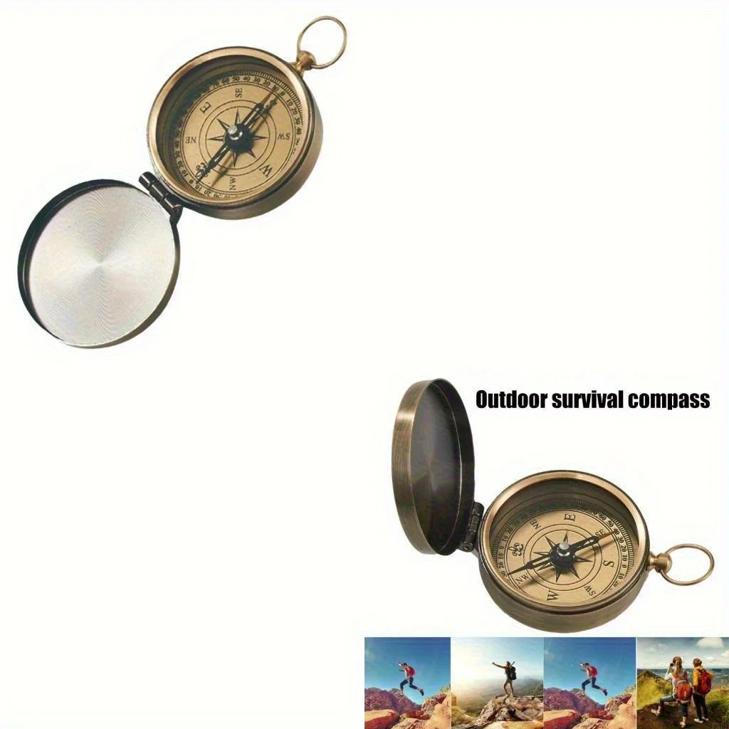 حلقات حزام المشي لمسافات طويلة بوصلات التخييم للإبحار، بوصلات بقاء المهنة بوصلة على الطراز العتيق