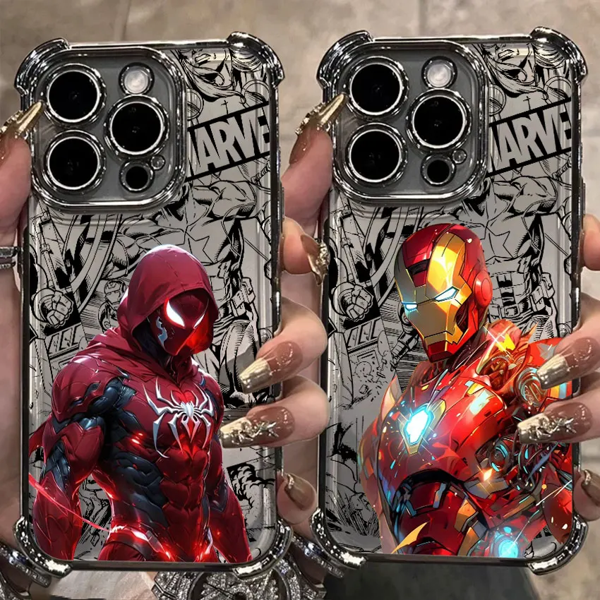 

Iron Spider Man Captain America For Samsung Galaxy A56 Case A55 A54 A52 5G A36 A34 A35 A33 A73 A26 A25 A16 A06 Clear Phone Cover