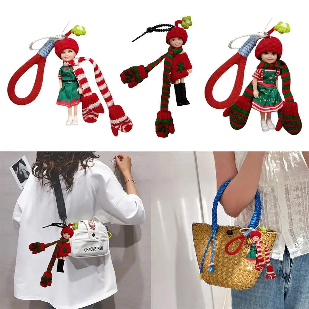 

Cute DIY Change Clothes Doll Keychain Hanging Backpack Ornament Bag Charm Doll Pendant
