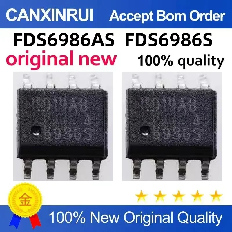 

(5 pieces) Brand new FDS6986AS FDS6986S FDS69865 SOP8 spot chip IC
