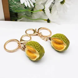 Artificial Fruit Durian Key Chain Malaysia Thailand Fruit King Durian Pendant Pendant Quirky Food Small Pendant Backpack Gift