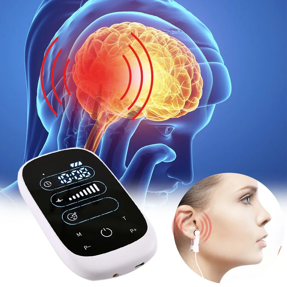 Physiotherapy Cranial Electrotherapy Stimulation insomnia sleep aid microcurrent headache and anxiety physical therapy Device