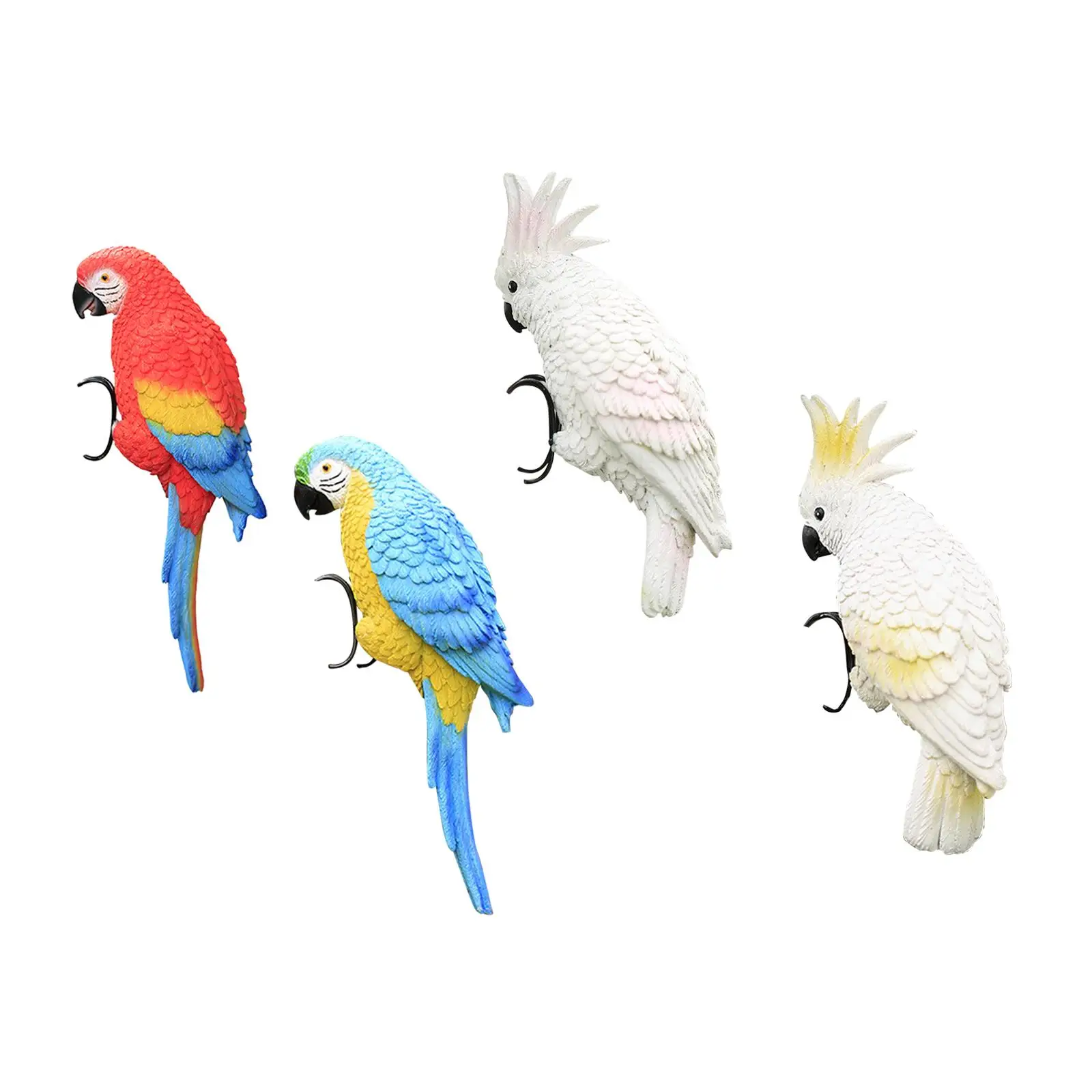 Artificial Parrot Statue Parrot Decoration Parrots Macaw Bird Statue Lifelike