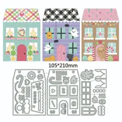 2023 New Metal Cutting Dies Halloween Christmas Hut Decoration Scrapbooking Emboss Clipbook Template Greeting Card handmad Dies