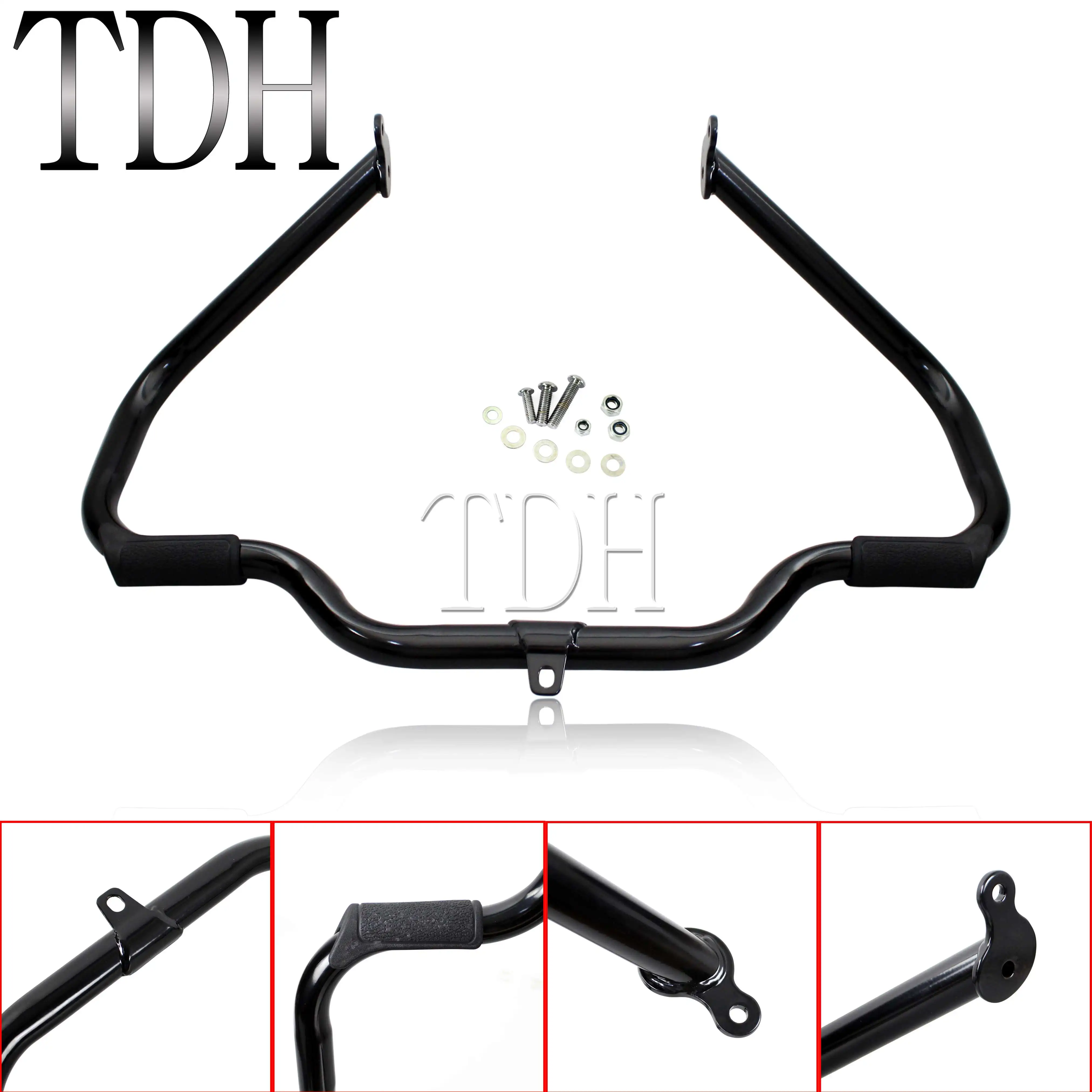 Mustache Bumper Engine Guard Bar For Harley Touring Road King Street Electra Glide FLHR FLHX FLHTC 2009-up Crash Bar Protection