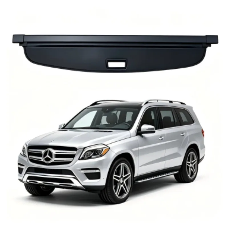 

Cargo Cover Trunk Privacy Shade Rear Security Partition Anti-Theft Shield Organizer for Mercedes-Benz GLS-Class 2013-2019