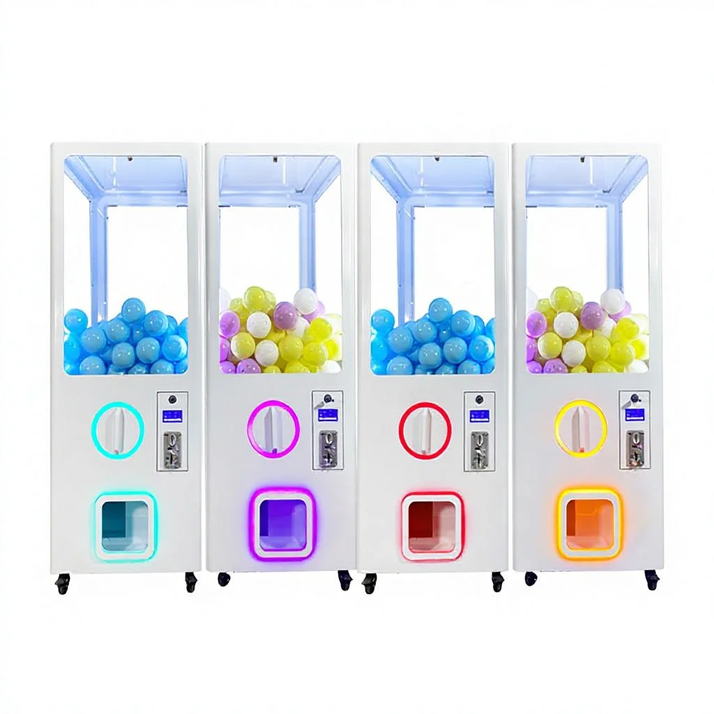 

Custom Large Egg Twister Commercial Ball Toy Candy Vending Machine Amusement Park Coin Operated Games Metal Plastic English