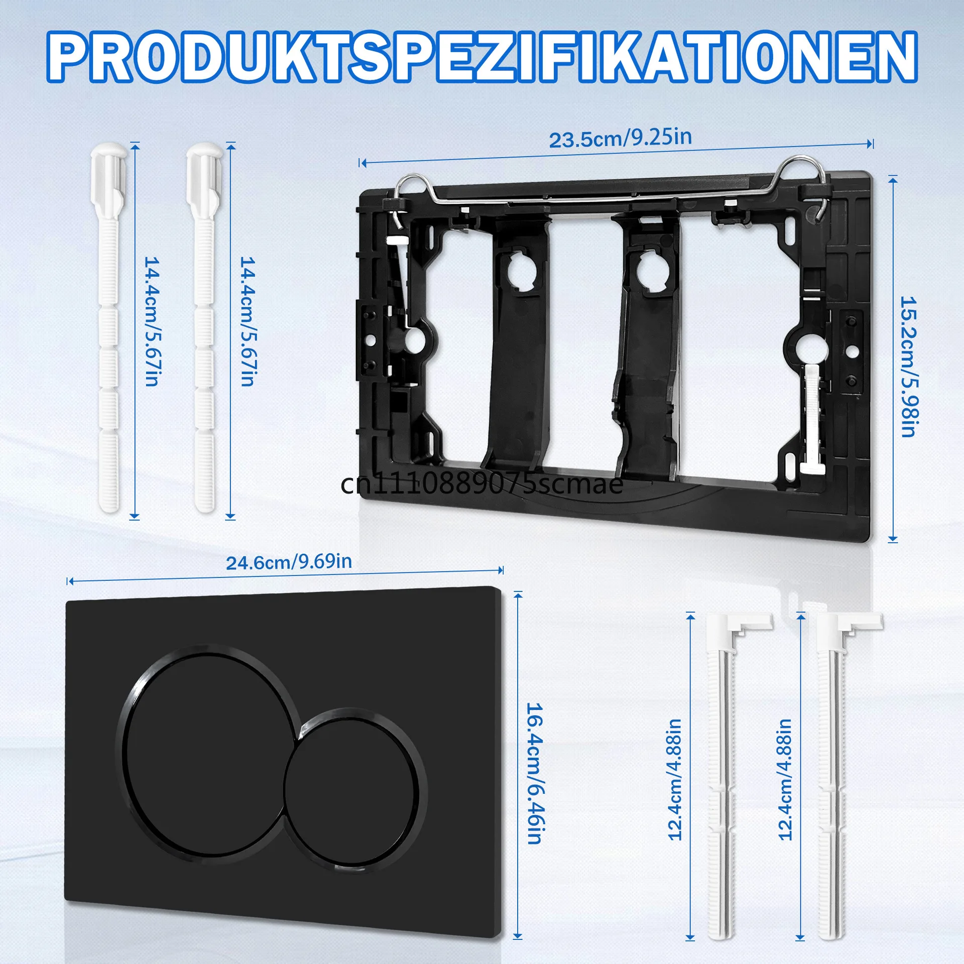 Adaptation Panel Hidden Water Tank Button 115.770 White Black