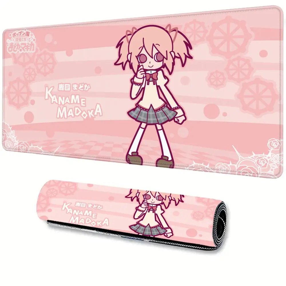 

Cute Puella Magi Madoka Magica Keyboard Mouse Pad Large Gaming Accessories Desk Mat Cartoon Mousepad Computer Pc Gamer Anime Rug