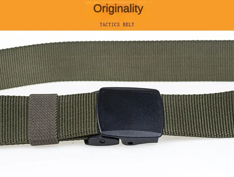 Ykk Kunststoffs chnalle Nylon gürtel für Frauen und Männer Metall freier Hüftgurt Sicherheits inspektion Student Militär Trainings gürtel für Männer – Detail 6