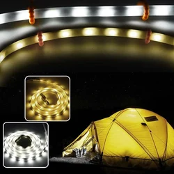 Tent LED Light Strip waterproof Outdoor Camping Warm White lamp Portable impermeable flexible neon Strips ribbon Lantern Lights