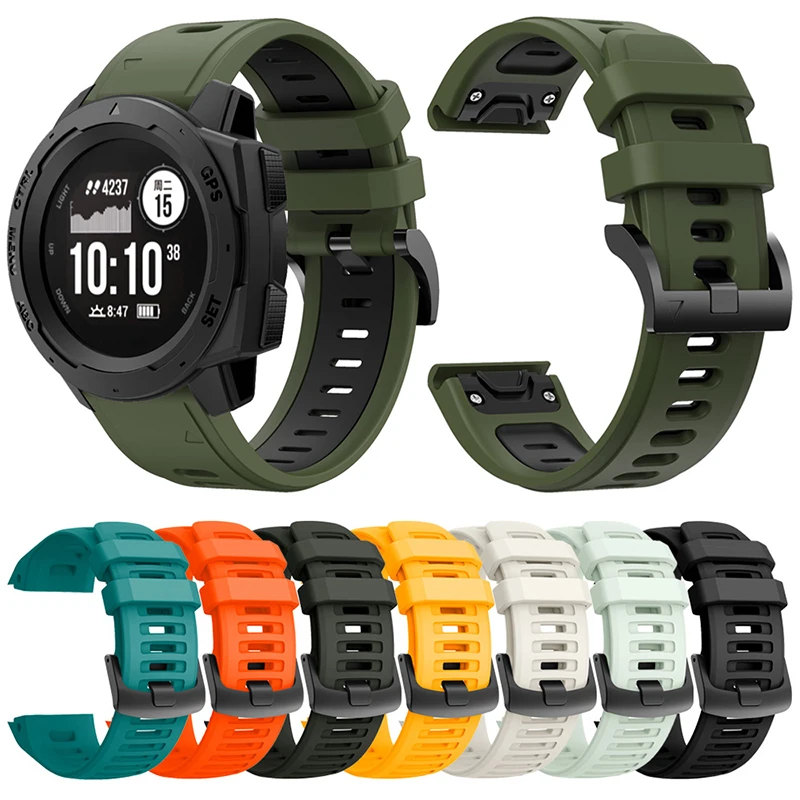 20mm 22mm 26mm Silikon Armband für Für Garmin D2 MK1 Forerunner 945 935 Armband armbänder Für Fenix 3 5 6 Pro 5s 6s Plus