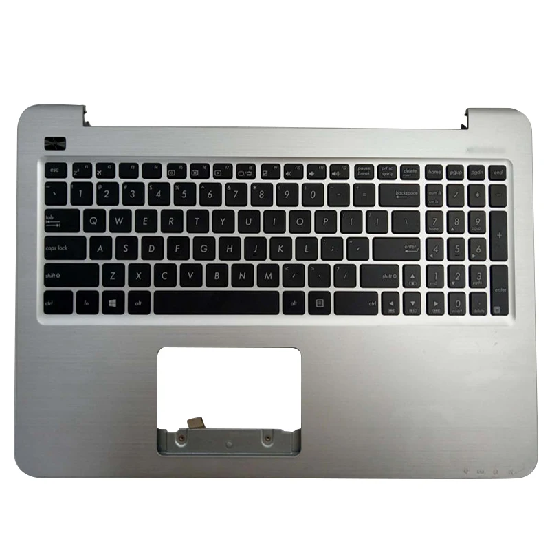 

НОВЫЙ для Asus X556 FL5900U A556U K556UA X556UA F556U VM591U V556U ноутбука, упор для рук, верхний чехол, клавиатура США, серебристый