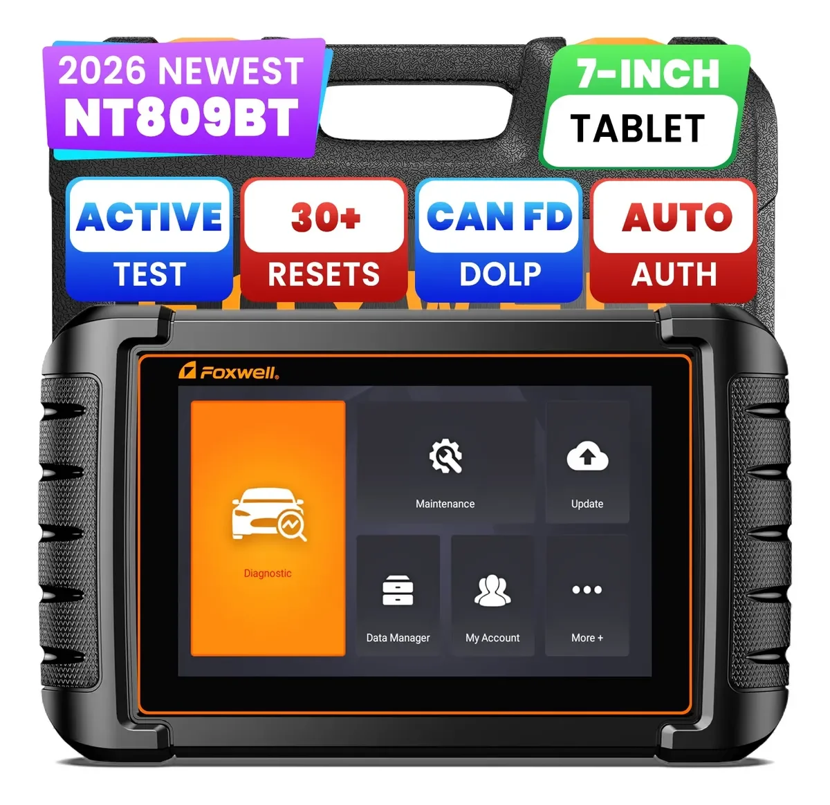 FOXWELL OBD2 Bi-directional Scan Tool CAN-FD/DOIP 30+ Reset All System Diagnostics Tools OBD 2 Car Automotive Scanner