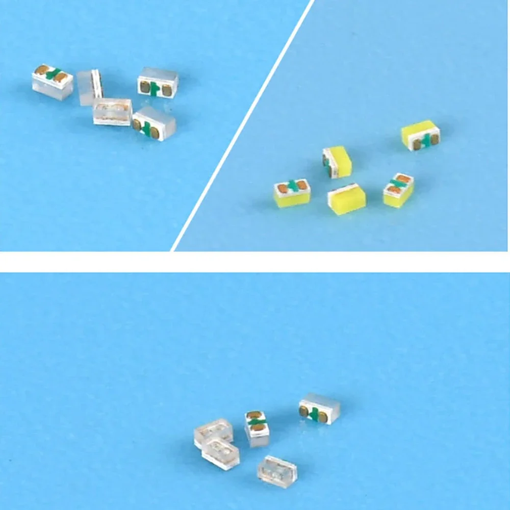 100PCS 0201/2835/3014 SMD LED White Yellow Red Light Emitting Diode Ideal for  Subminiature Electronic